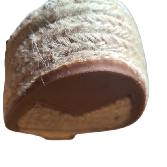 Marc Fisher Andira Black Tie Up Platform Espadrille Wedge Sandal 11M - Picture 6 of 16